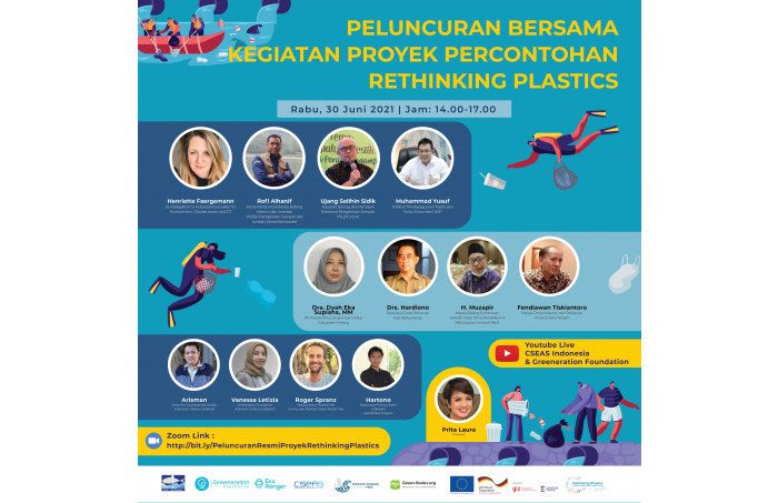Peluncuran Bersama Kegiatan Proyek Percontohan Rethinking Plastics